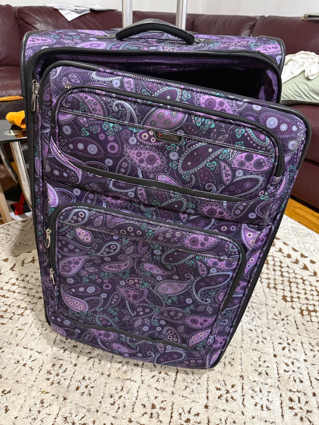 Ricardo Beverly Hills Paisley Rolling Suitcase - photo 3