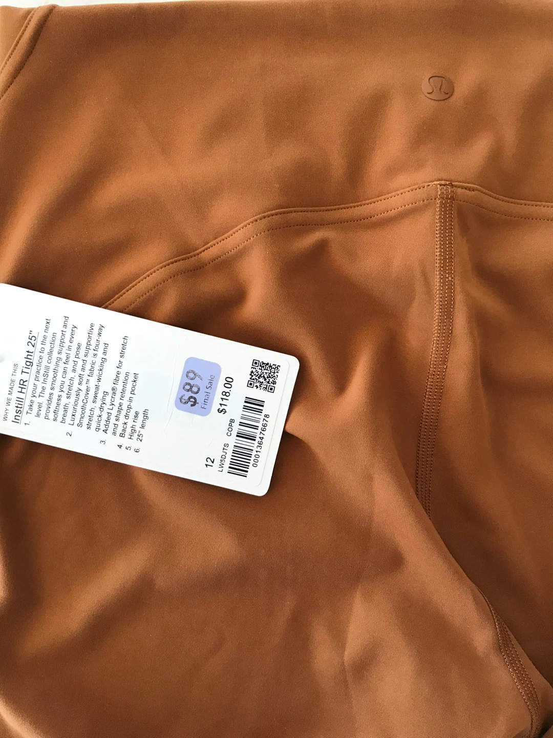 Lululemon Instill HR Tight 25" Leggings Size 12 - photo 4