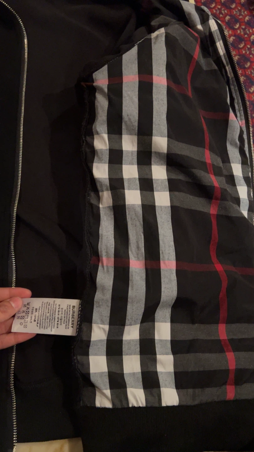 Black Burberry zip up - photo 3