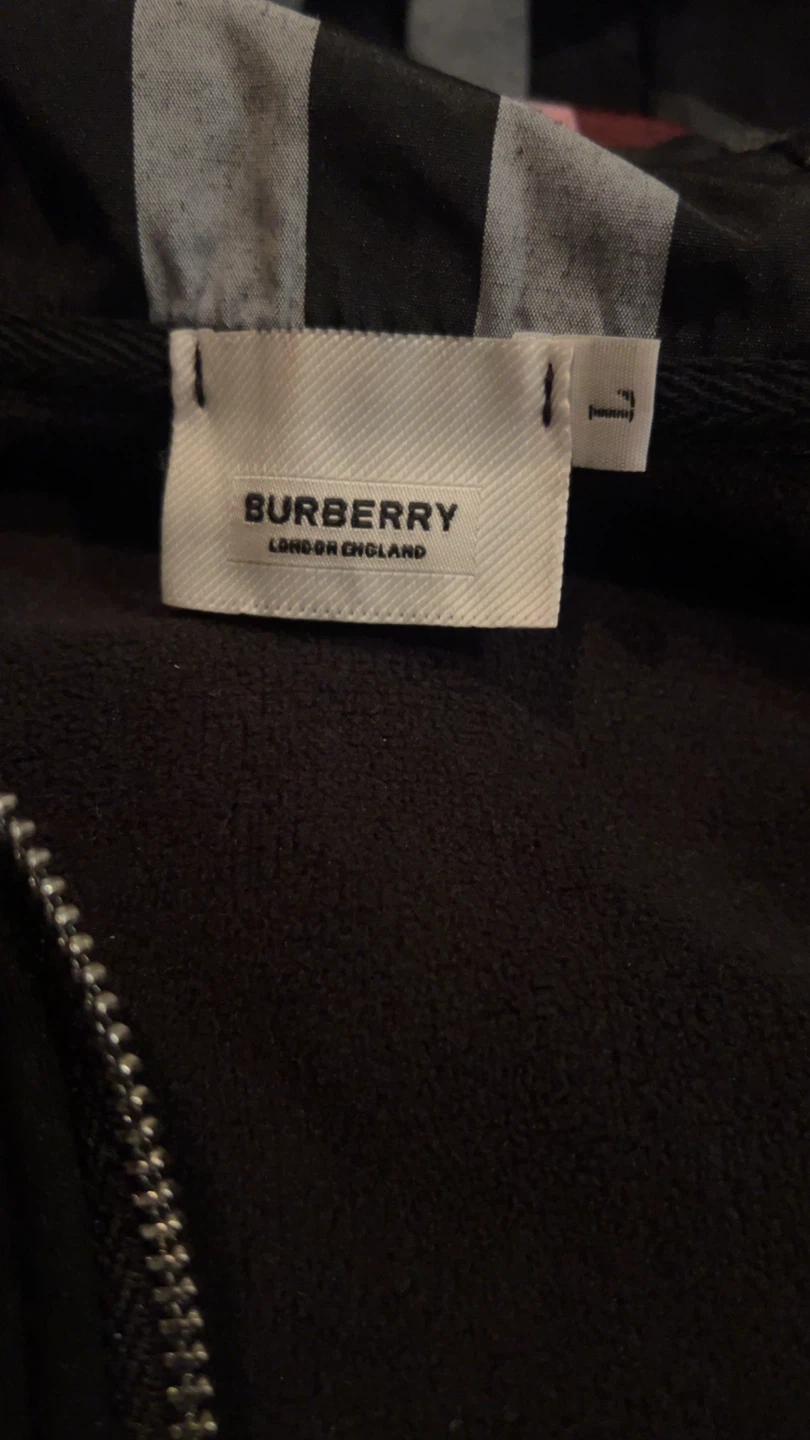 Black Burberry zip up - photo 4