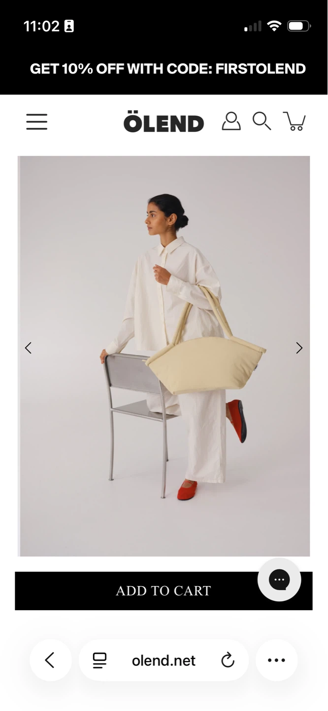 Ölend Haku Yellow Puffy Tote Bag - photo 3