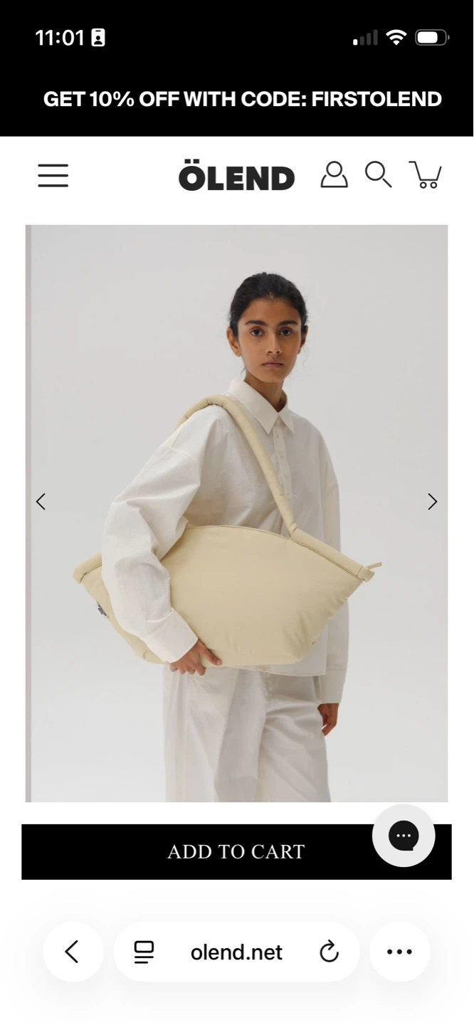 Ölend Haku Yellow Puffy Tote Bag - photo 2