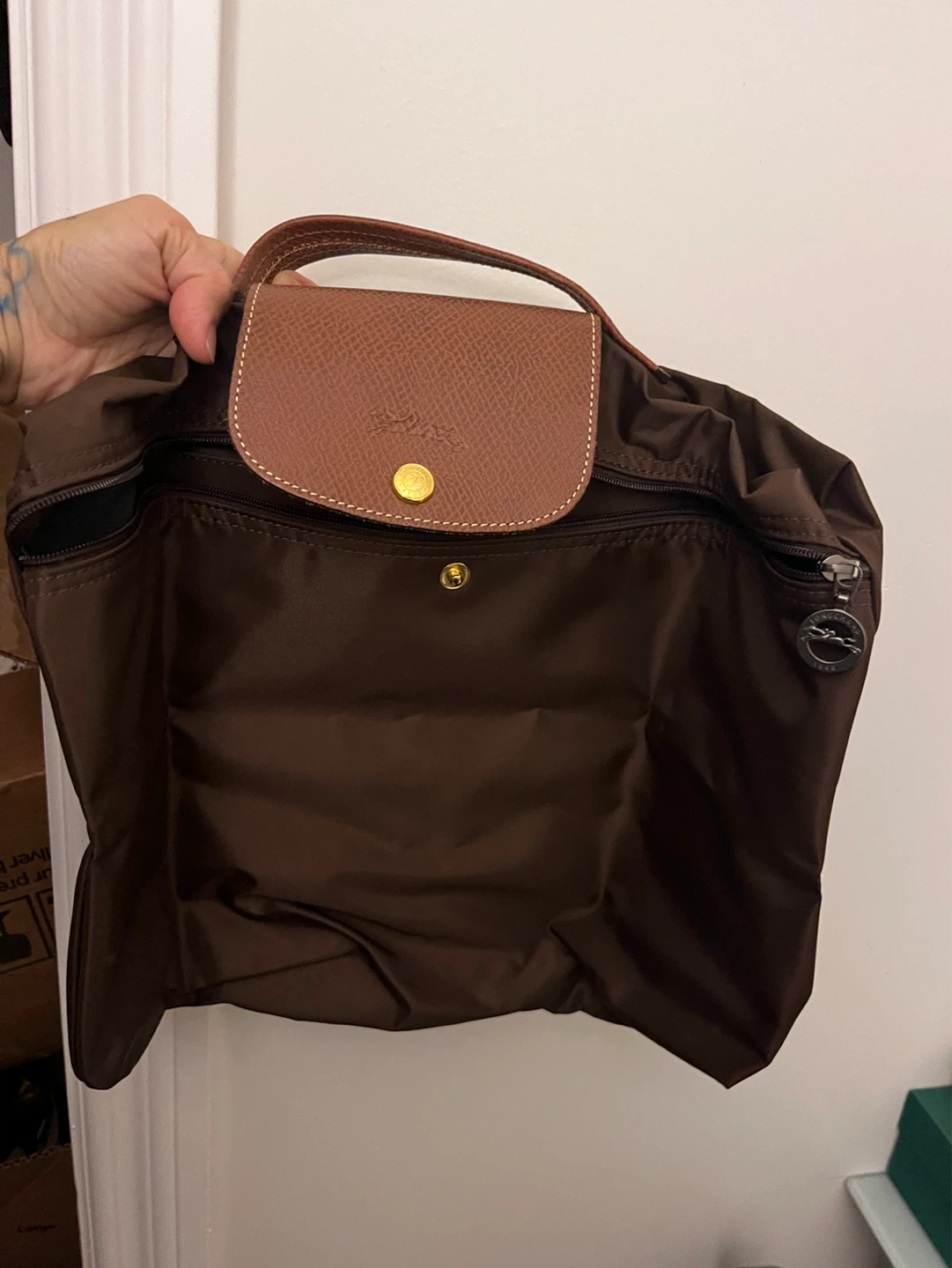 Longchamp Le Pliage Pouch - Brown - photo 2