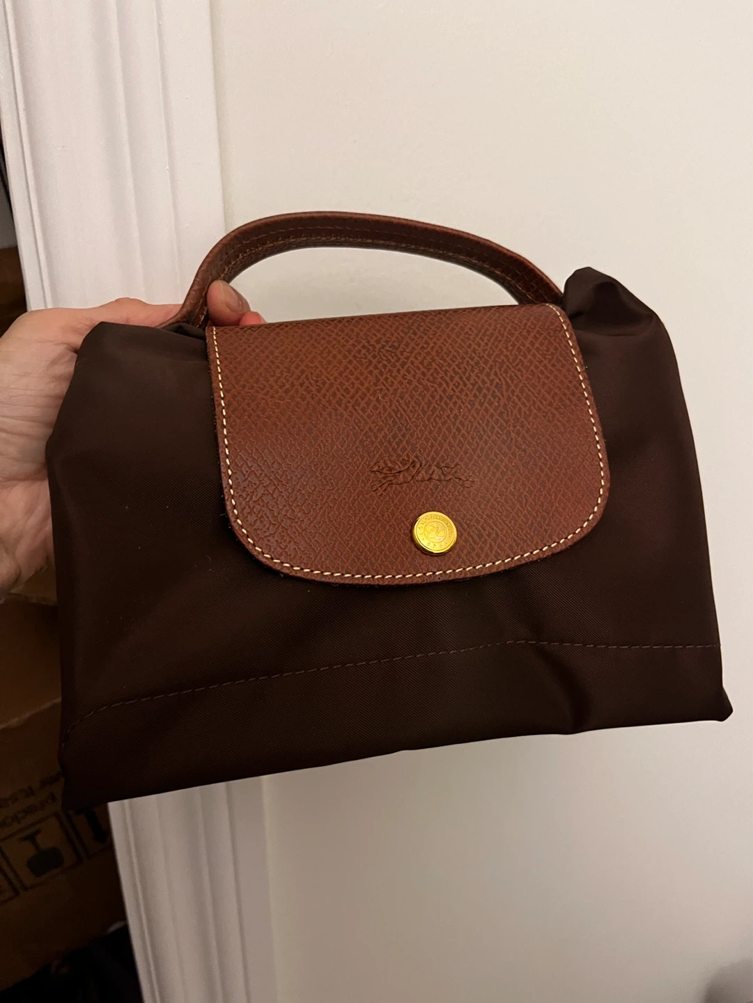 Longchamp Le Pliage Pouch - Brown