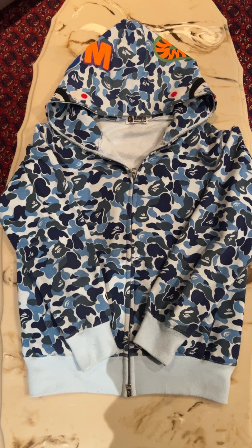 ABC blue camo bape