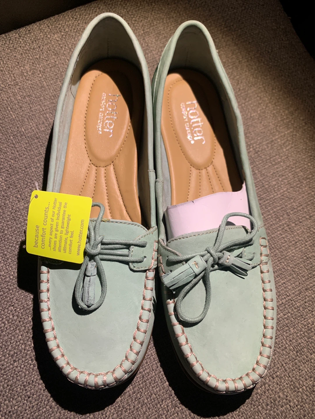 Hotter Mint Green Suede Loafers - Size 7.5 UK / 10 US - photo 2