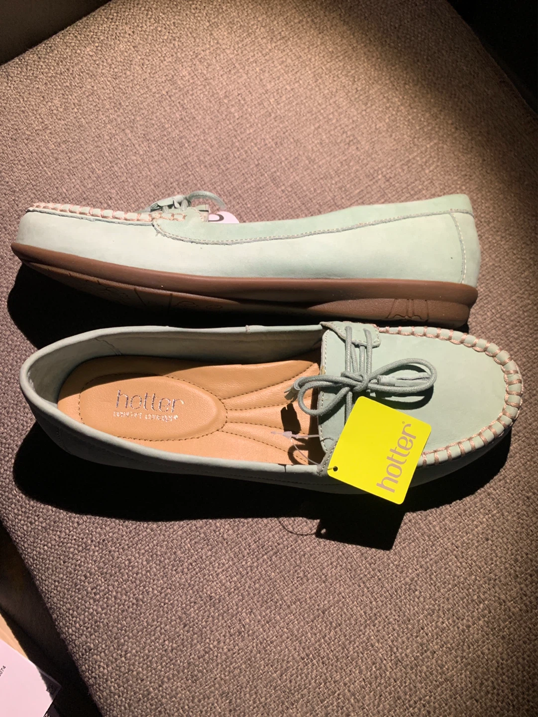 Hotter Mint Green Suede Loafers - Size 7.5 UK / 10 US - photo 3
