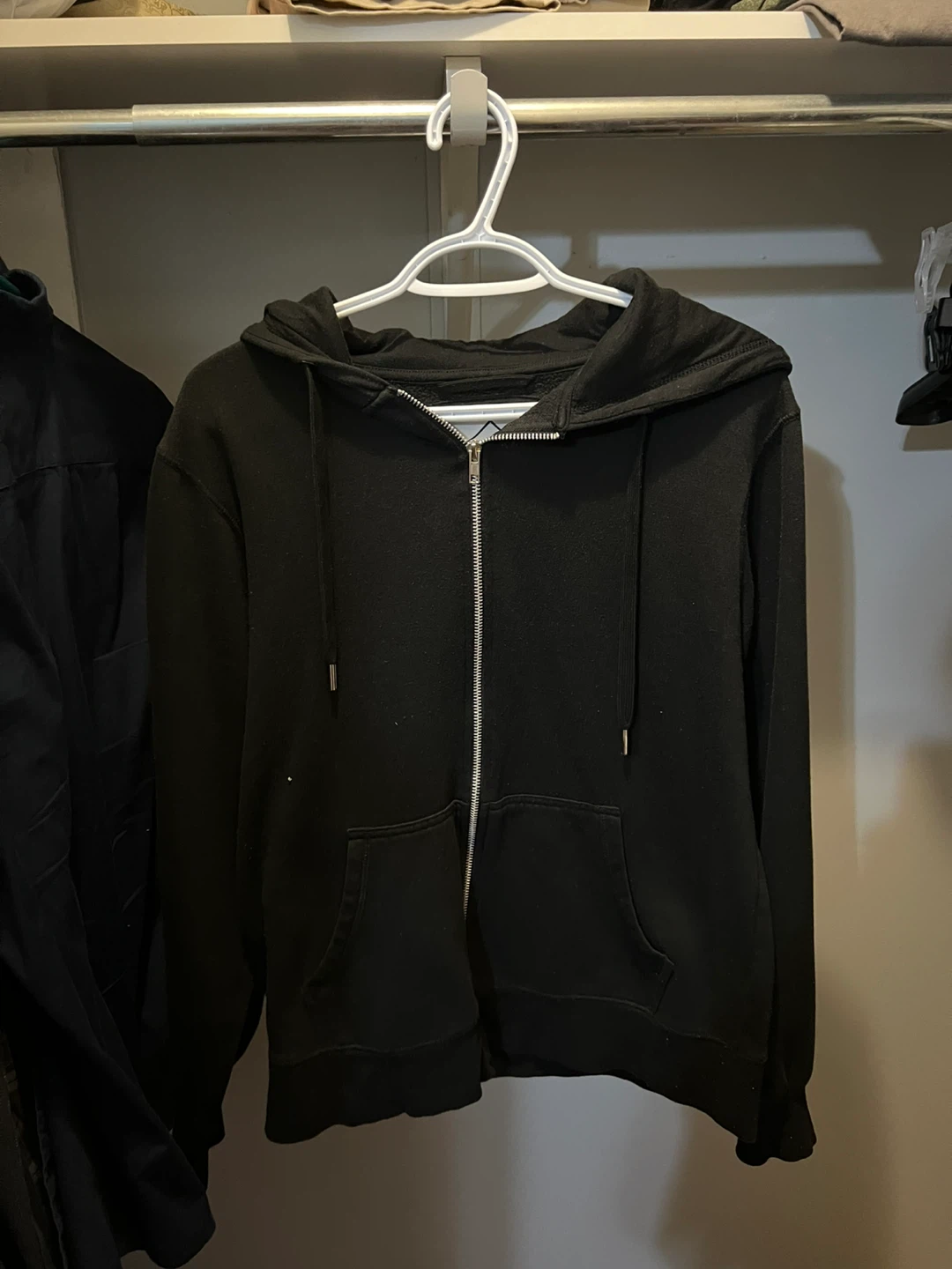 Black Zip-Up Hoodie