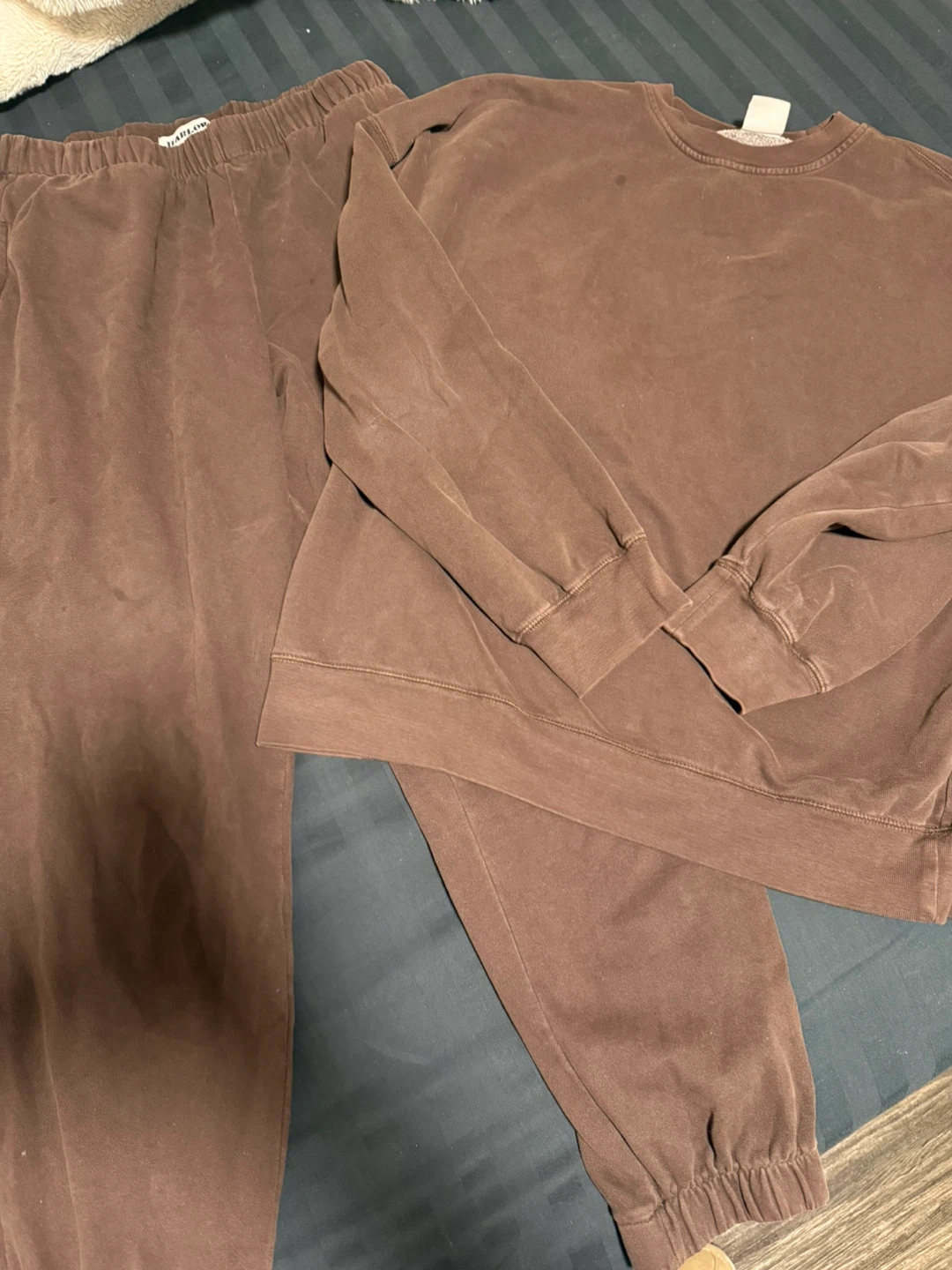 Brown Sweatshirt and Joggers Set