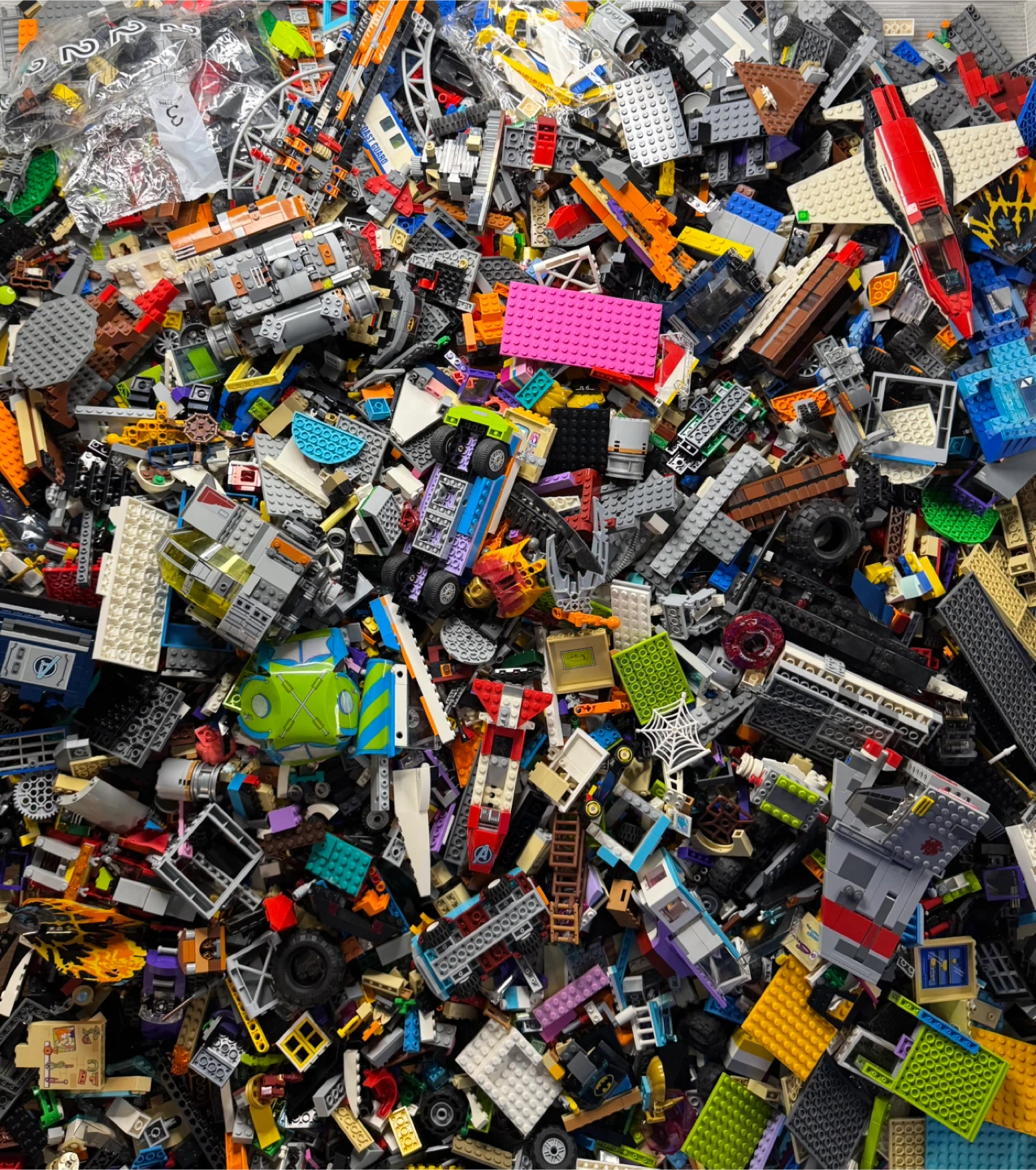 LEGO 34 lbs BULK PARTS LOT Marvel Bionicle Star Wars Ninjago