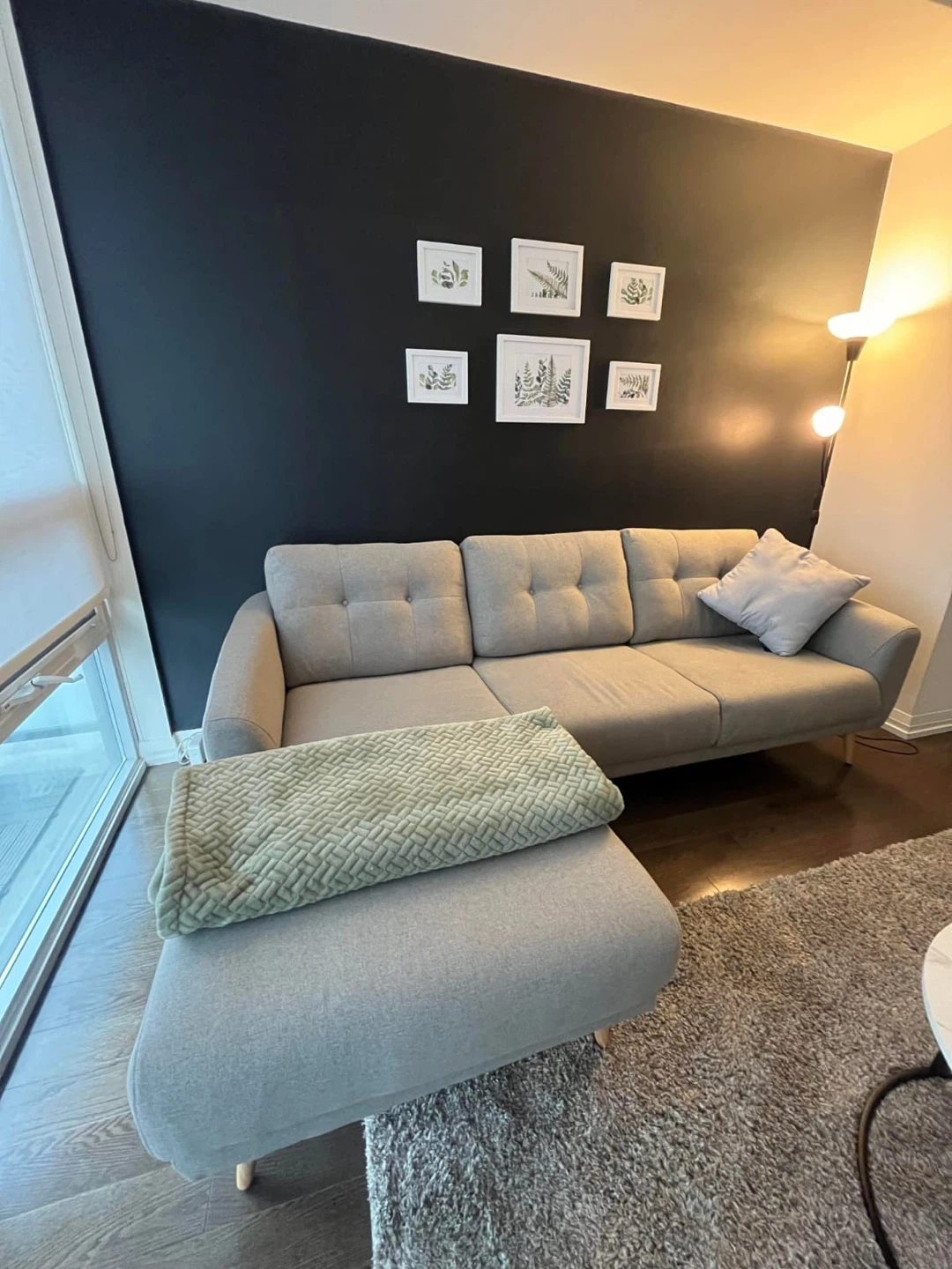 Light Grey Sectional Sofa - photo 3