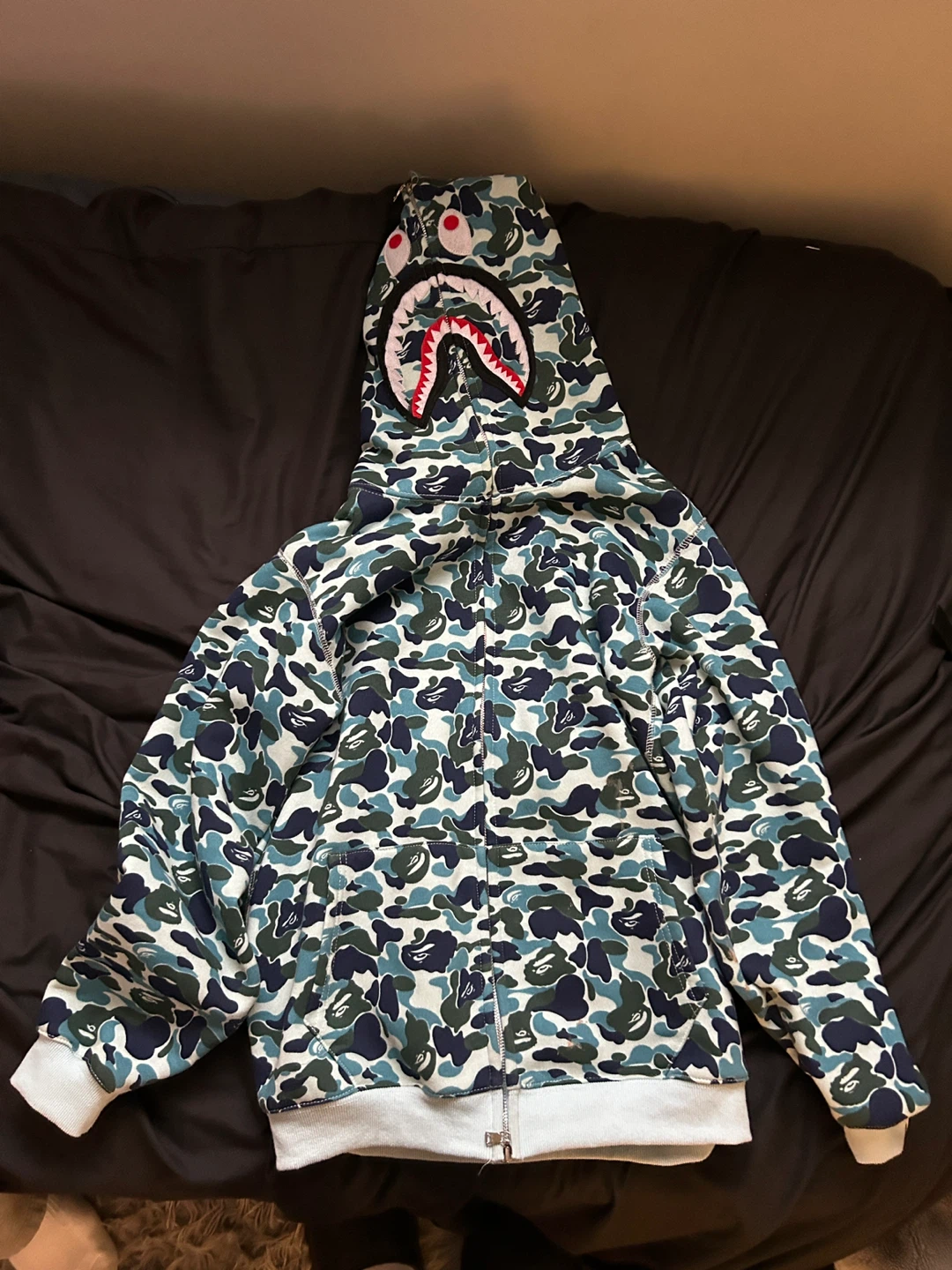 BAPE Shark Camo Full Zip Hoodie