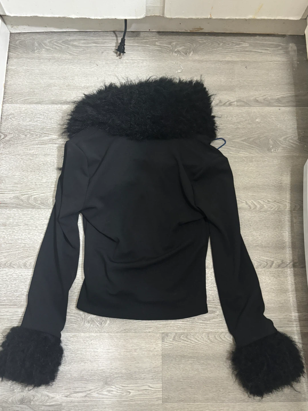 Black Jacket with Fur Trim - photo 2