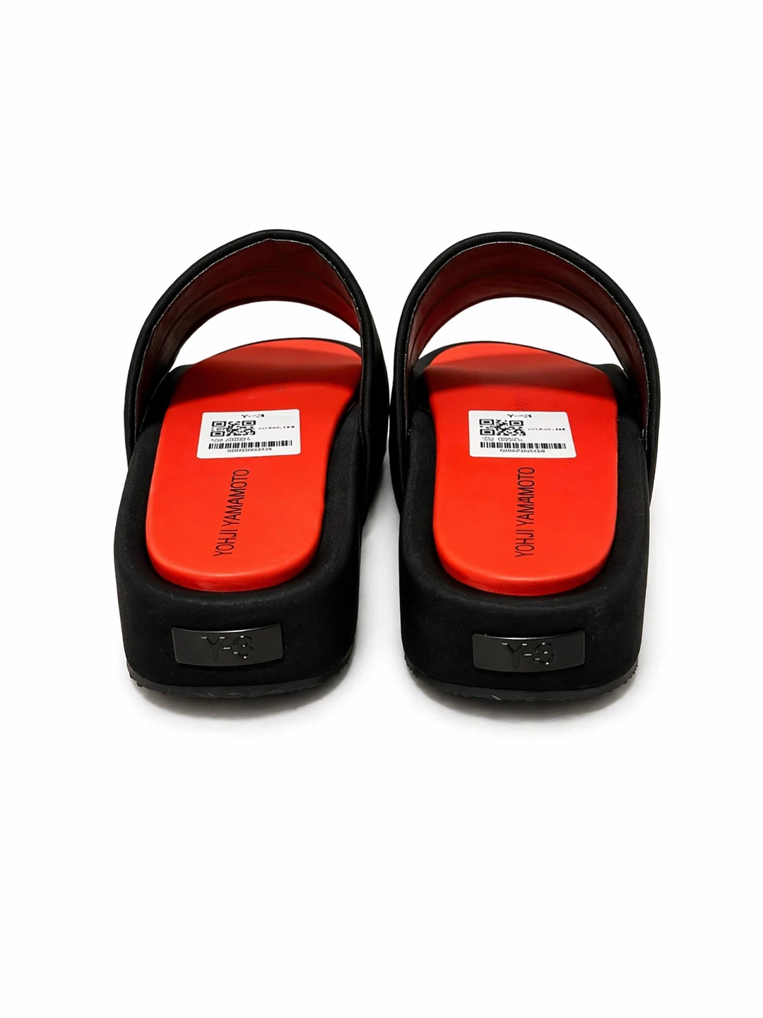 Y-3 Yohji Yamamoto Black & Red Slides Size 43 - photo 4