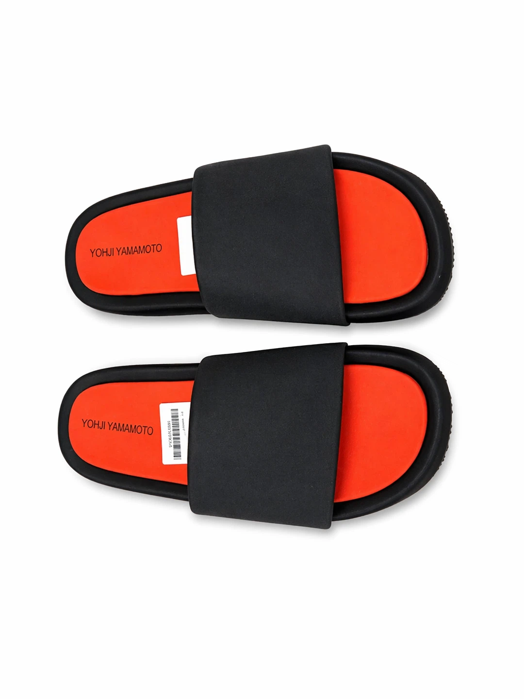 Y-3 Yohji Yamamoto Black & Red Slides Size 43 - photo 3