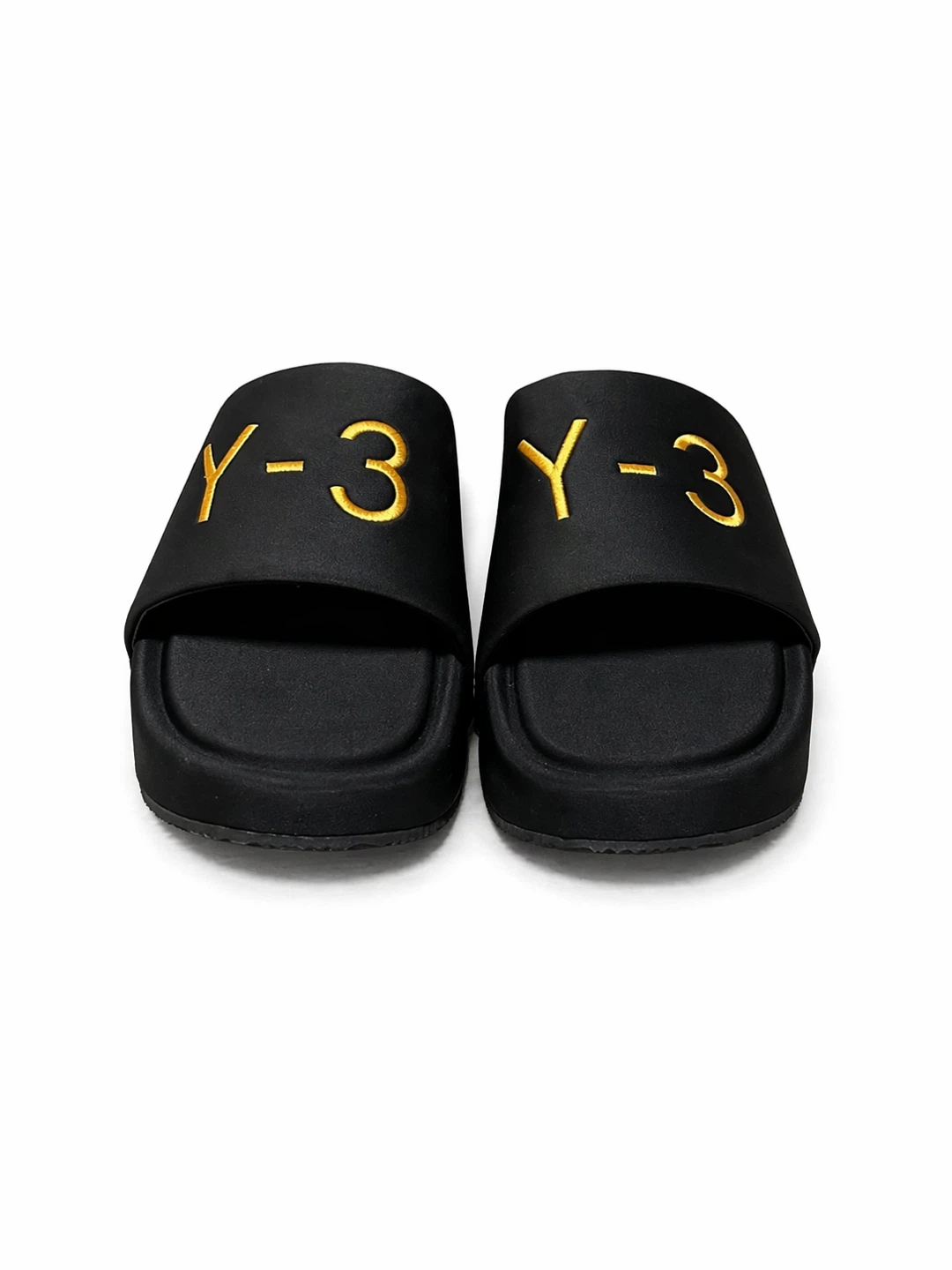 Y-3 Black Slides Sandals