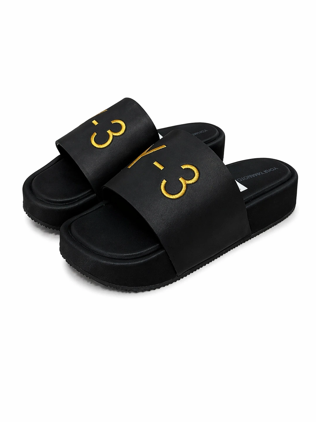 Y-3 Black Slides Sandals - photo 2