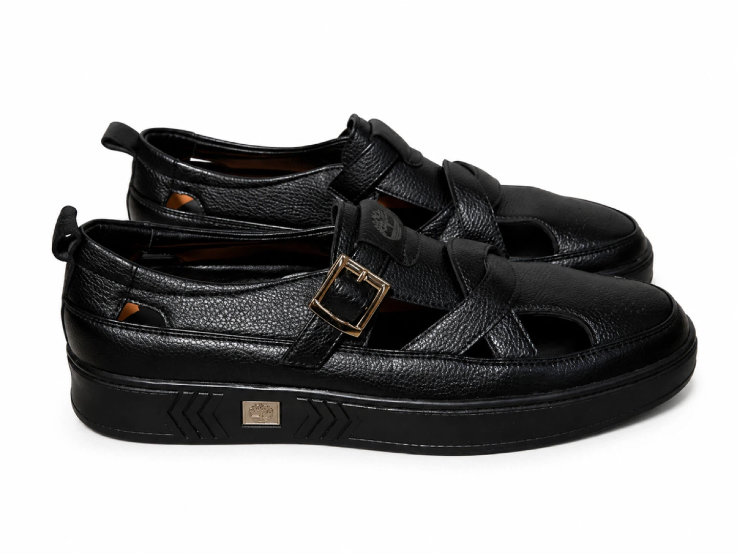 Timberland Black Leather Fisherman Sandals - Size 43 - photo 2