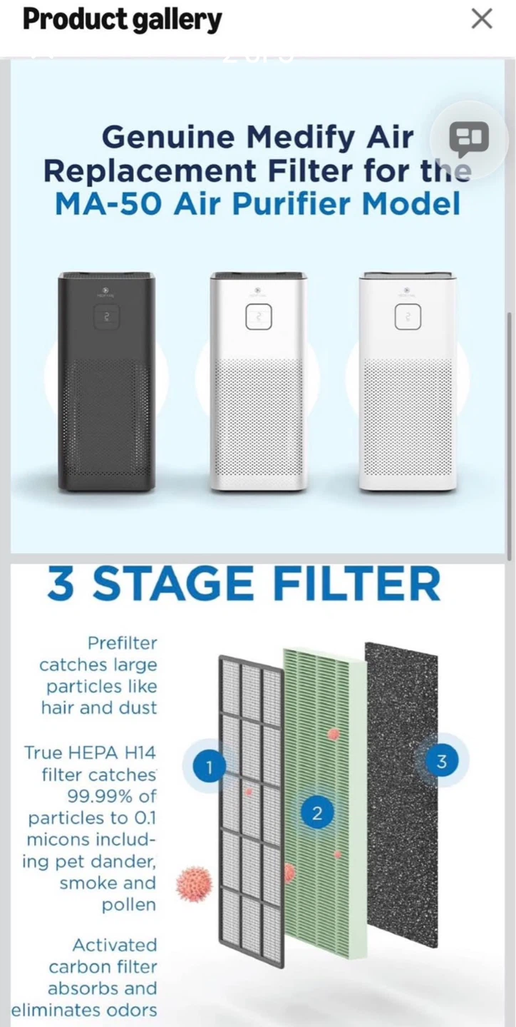 Medify Air MA-50 Replacement Filter - photo 3