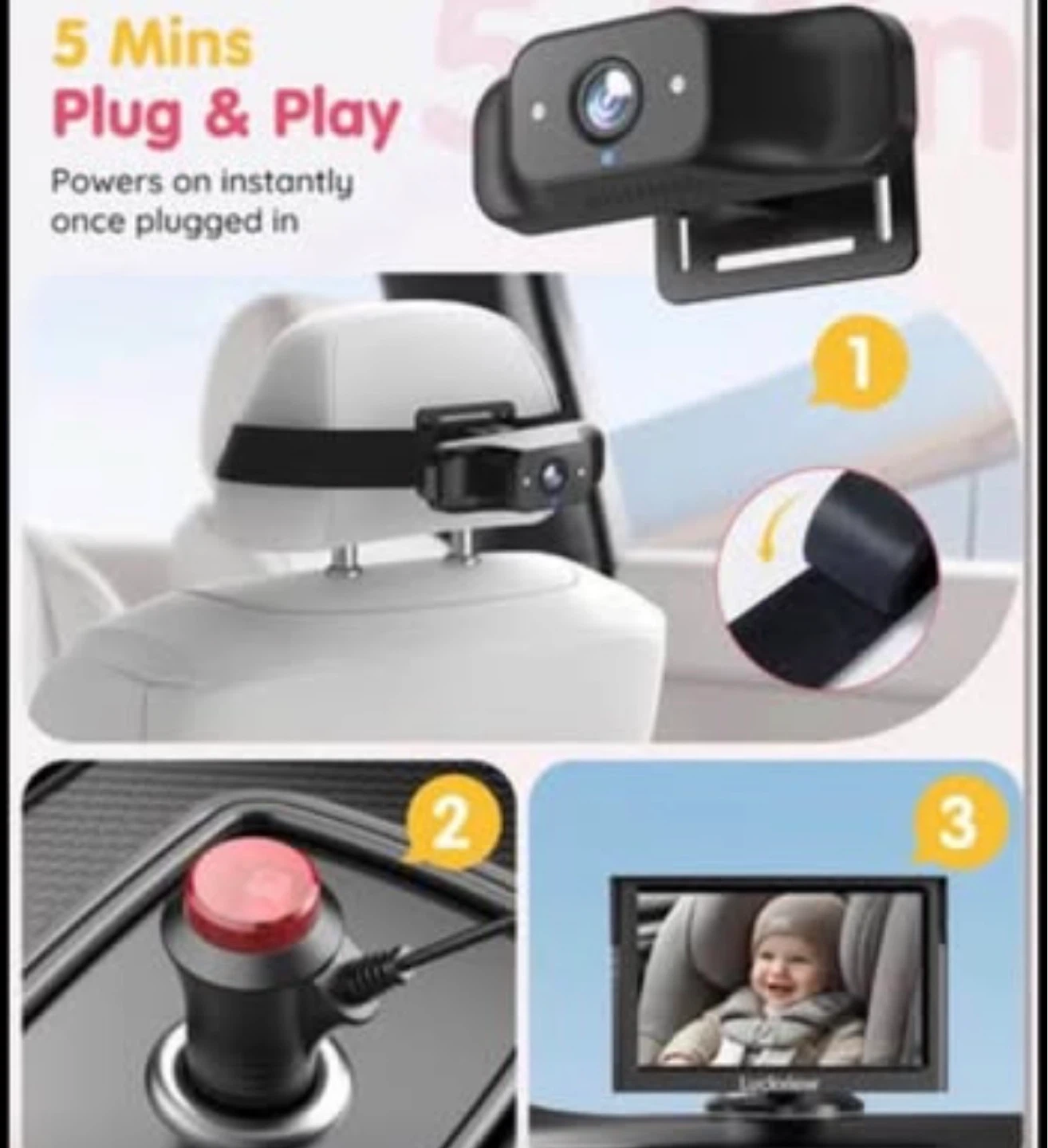 Baby Car Camera Monitor - photo 3