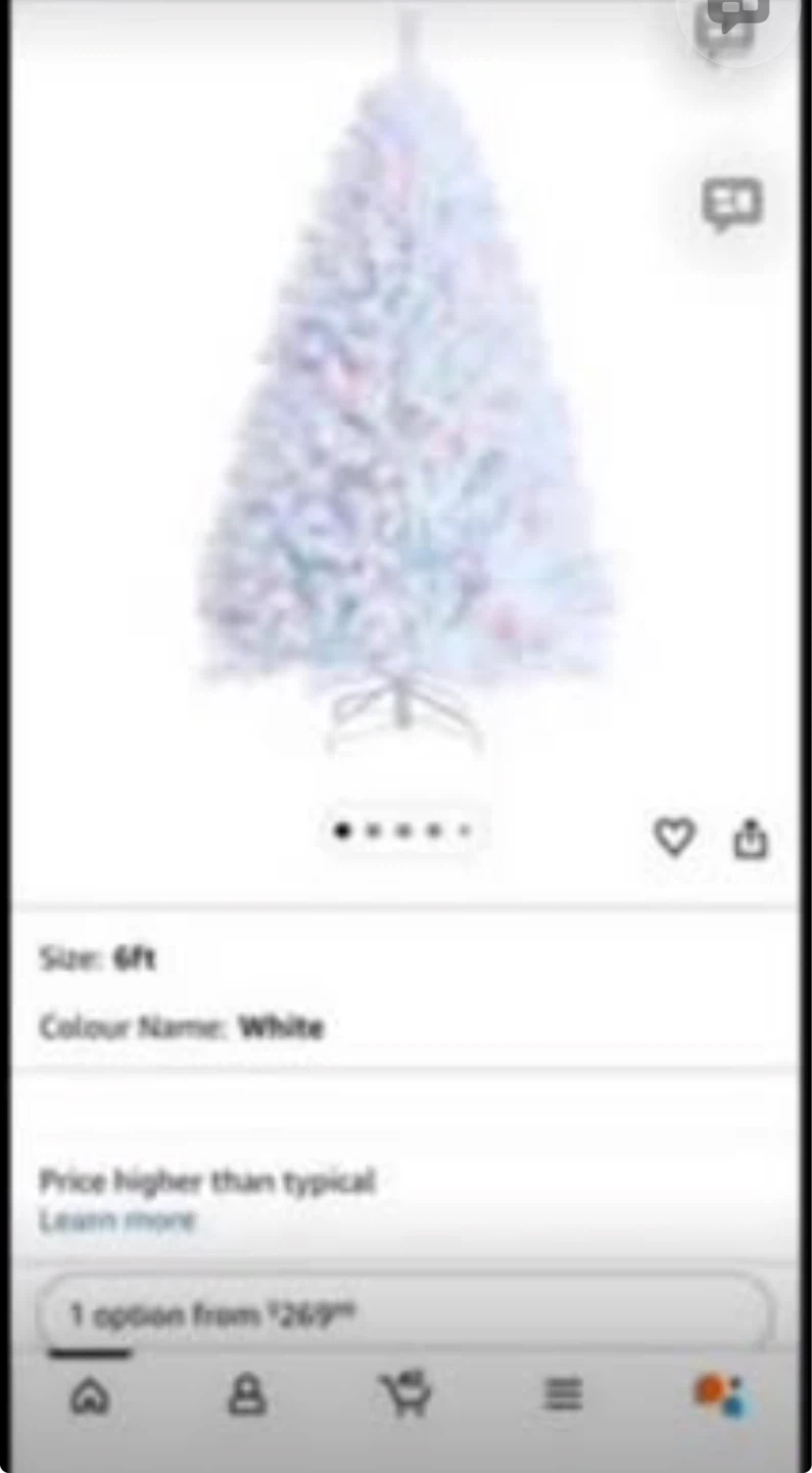 6ft White Christmas Tree - photo 3