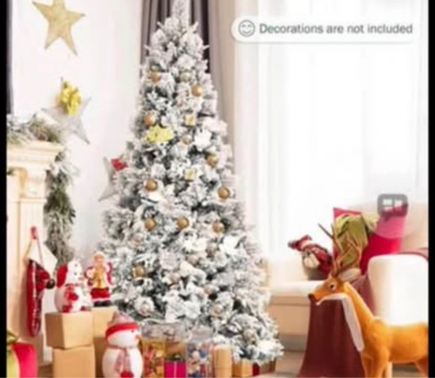 Christmas Tree with Sturdy Metal Base
