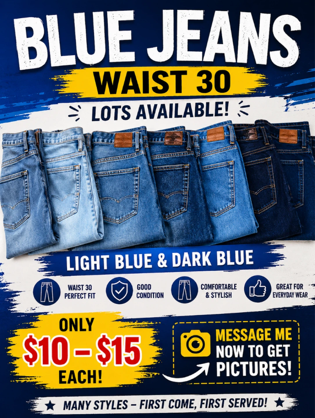 Blue Jeans - Waist 30