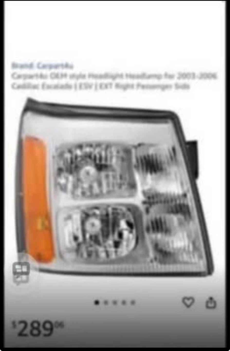 2003-2006 Cadillac Escalade ESV EXT right