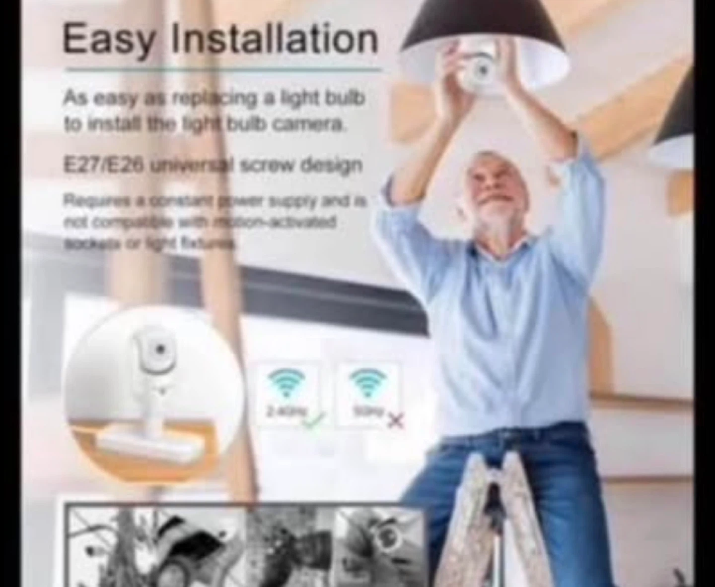 SYMYTNLXC Light Bulb Security Camera - photo 5
