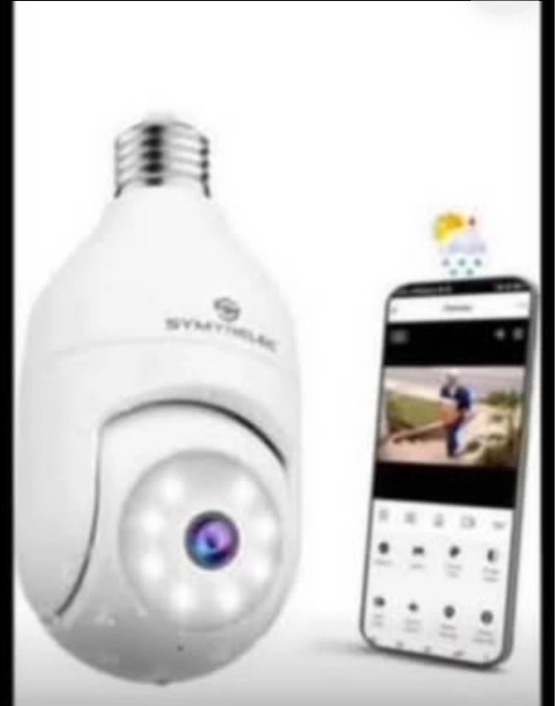 SYMYTNLXC Light Bulb Security Camera