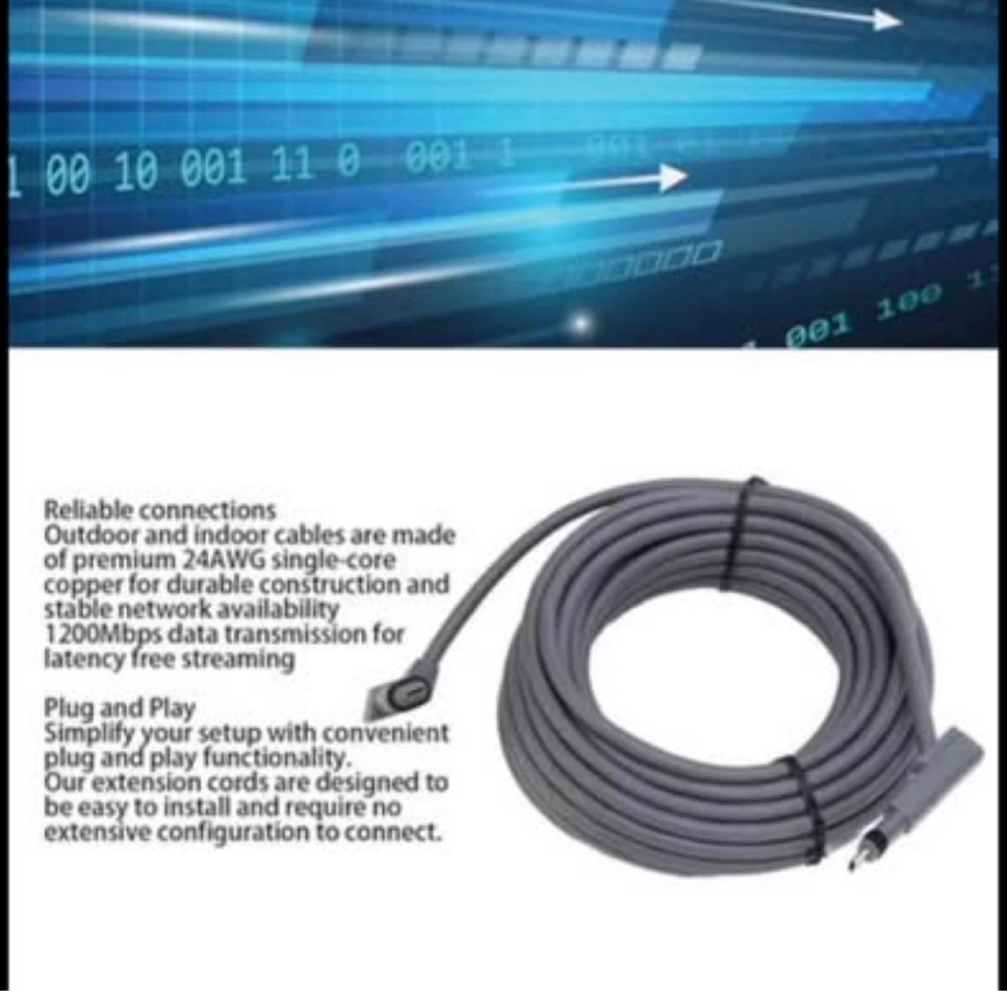 forward Cable, 32.8FT for Cable for Actuated Gen 2, 1200Mbps - photo 2