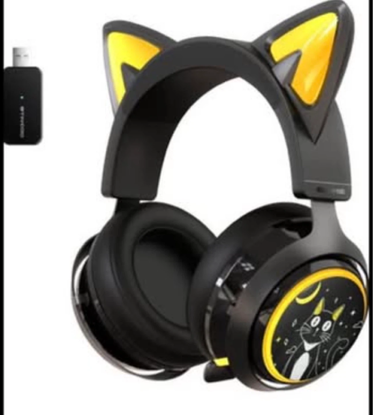 SONIC G5510 Black Cat Ear Gaming Headphones with RGB Lighting - photo 5
