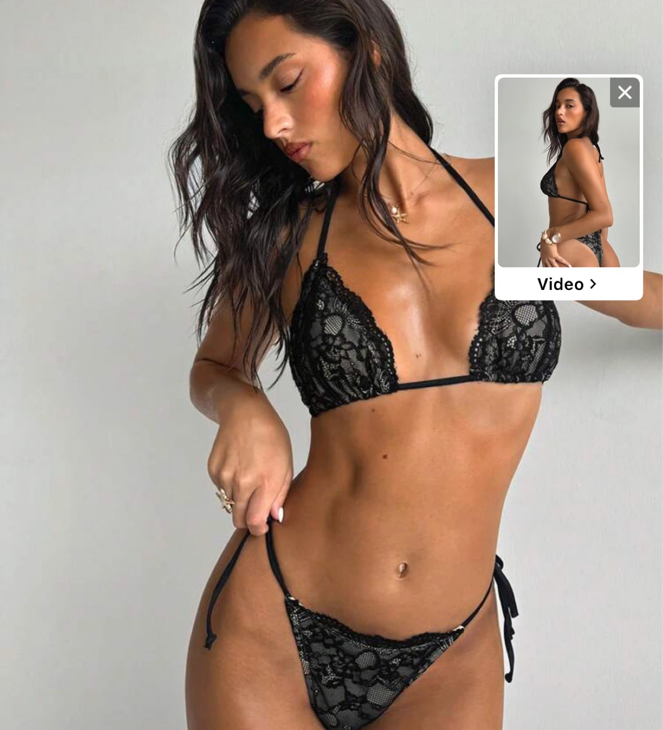 NEW Black Lace Bikini - photo 3