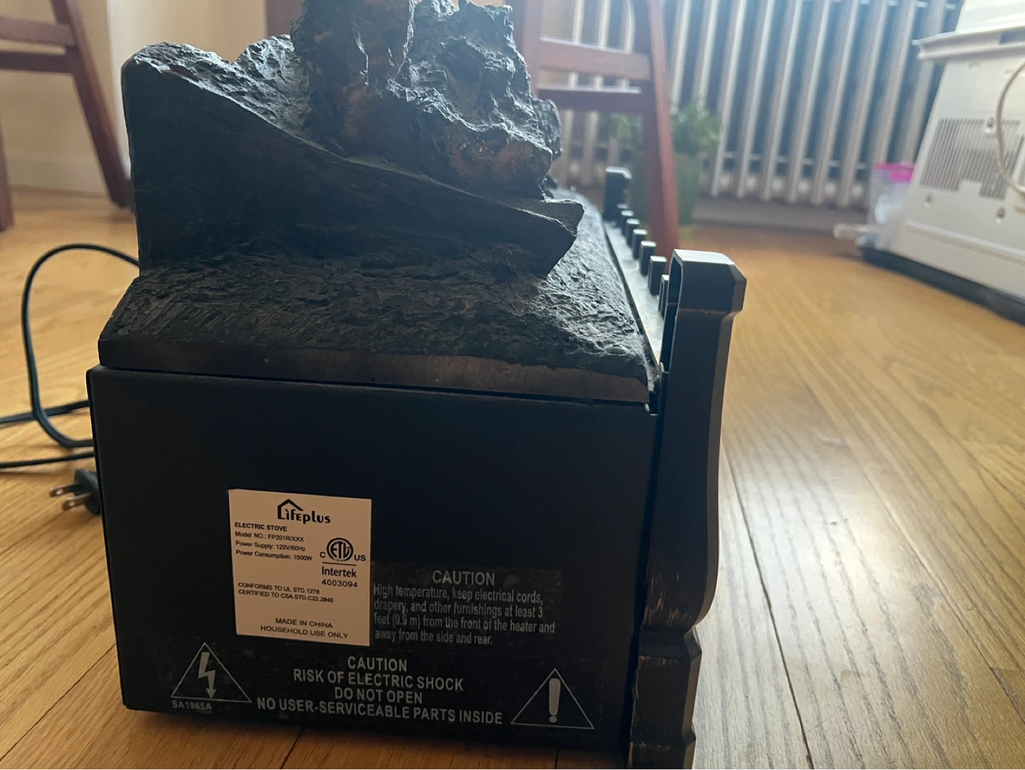 LifePlus Electric Plug in Fireplace Heater - photo 4