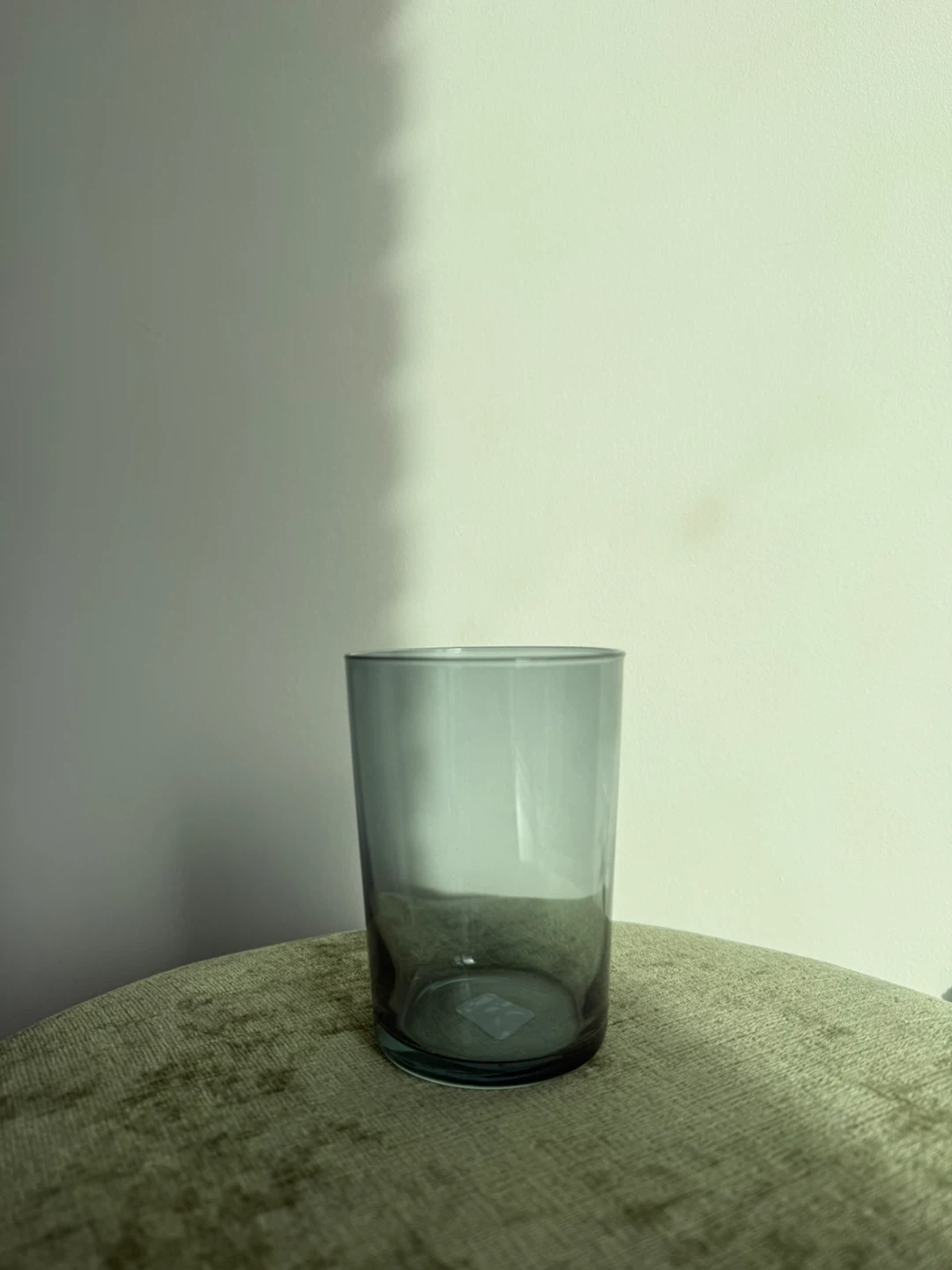 Crate & Barrel Bodega 17-oz. Smoke Blue Highball Glass