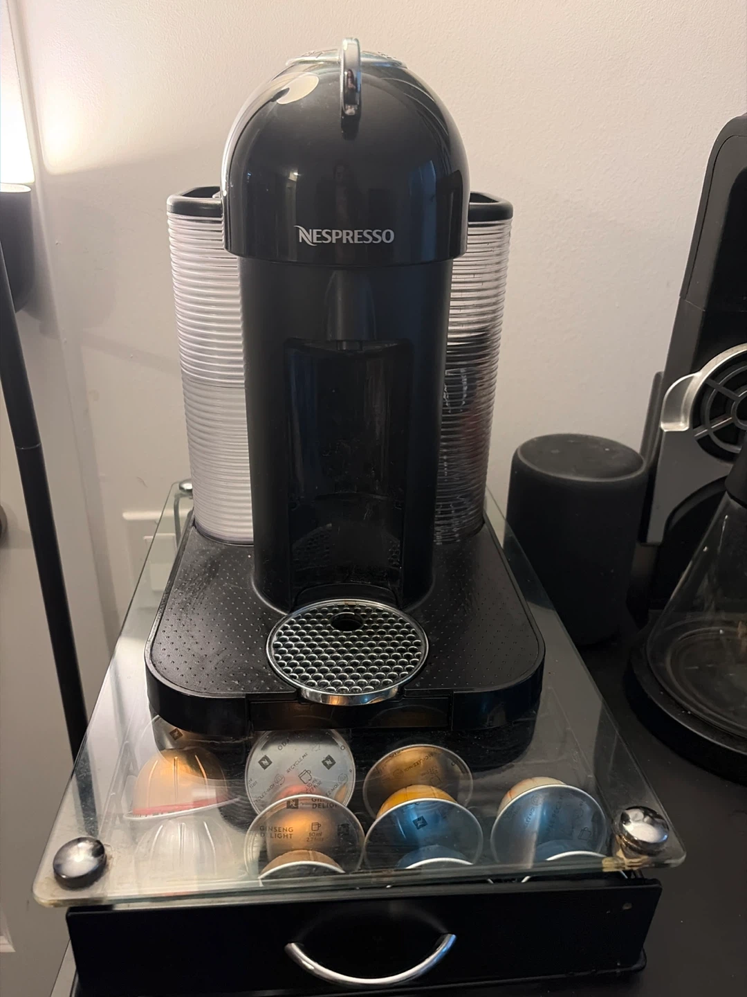Nespresso VertuoPlus Coffee Maker with Capsule Drawer
