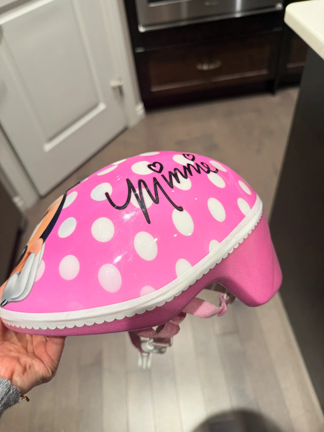 Disney Minnie Mouse Pink Polka Dot Kids Helmet - photo 2