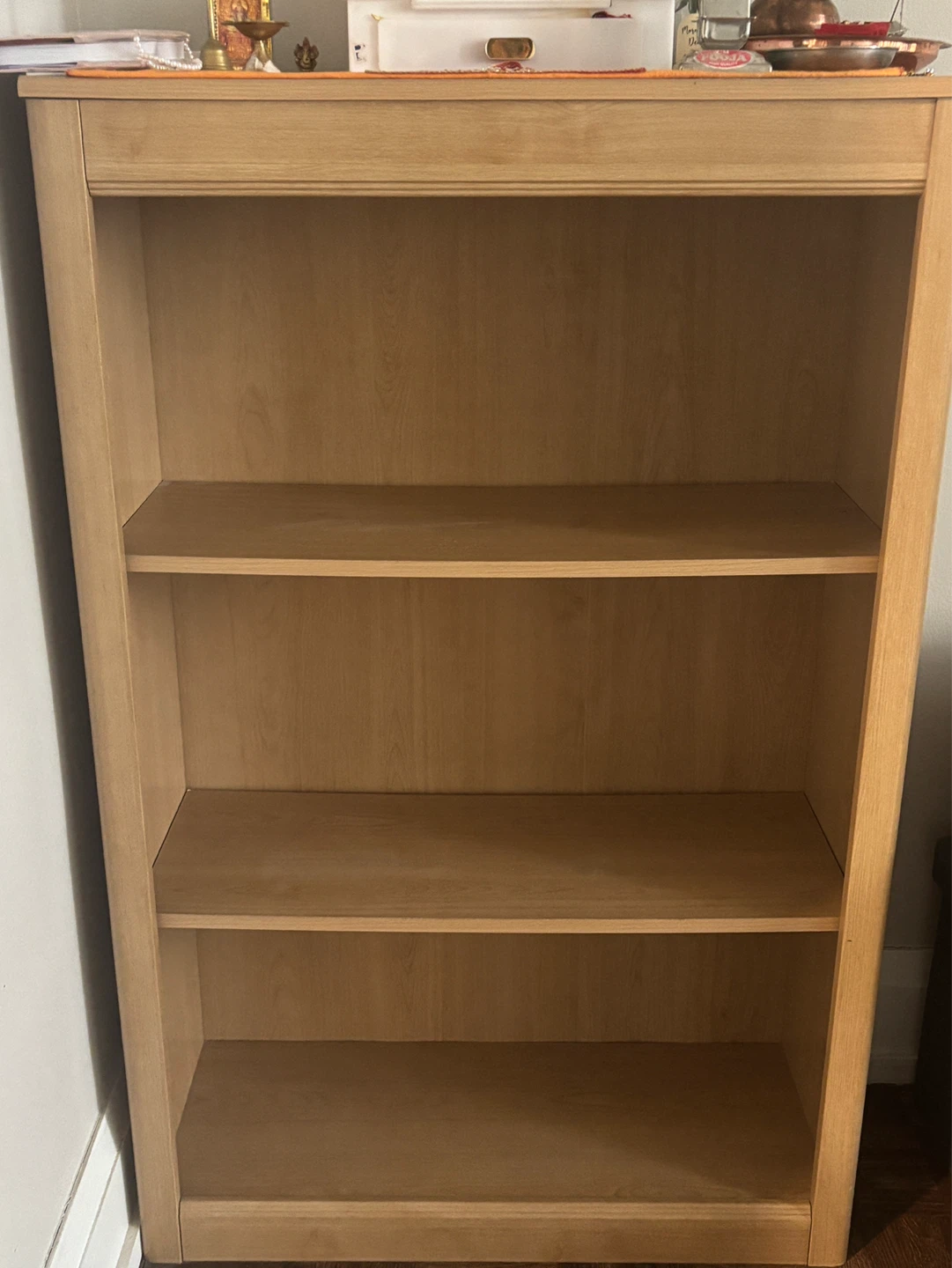Light Wood 3-Shelf Bookcase - photo 2
