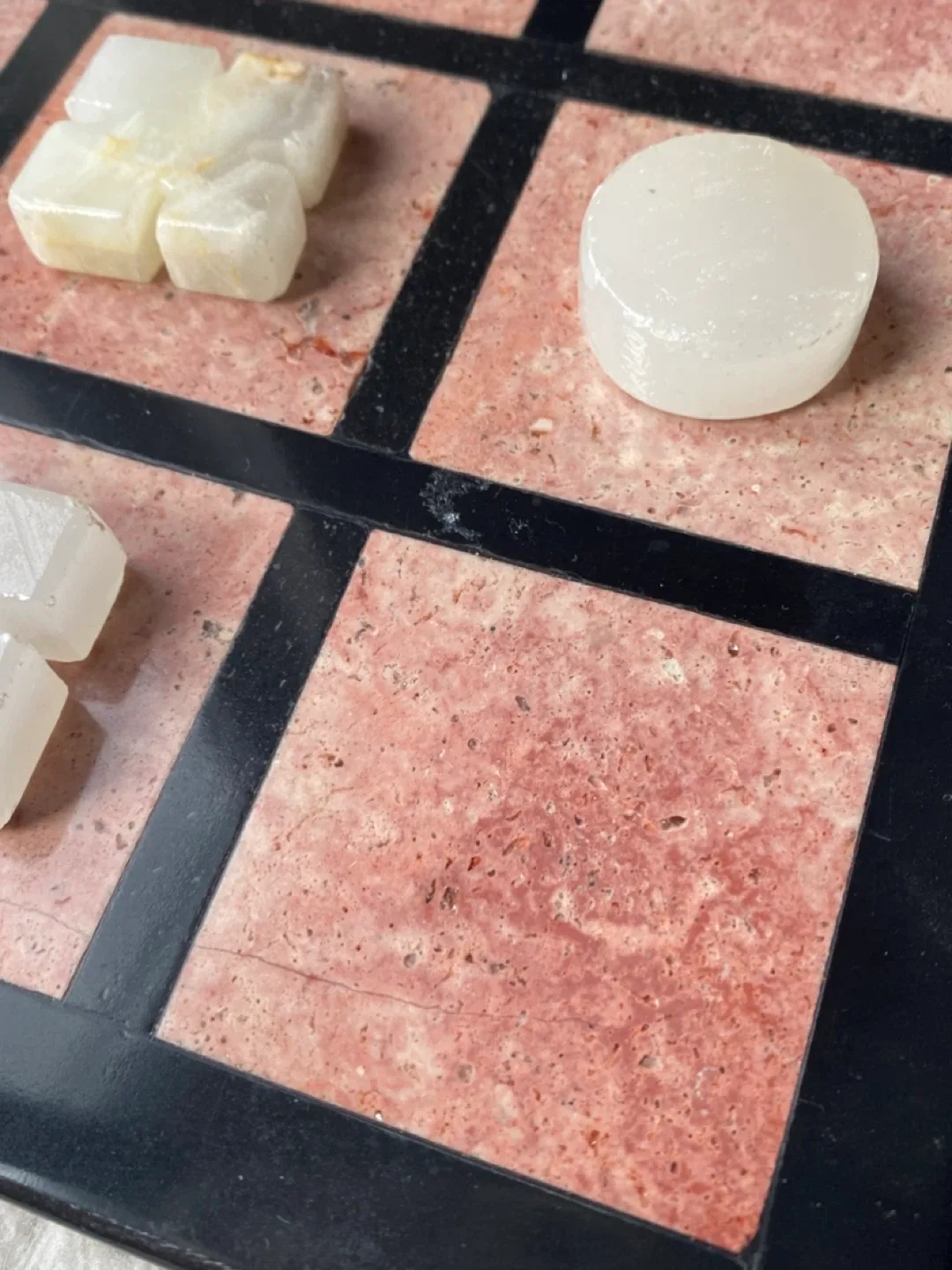 Vintage Marble Tic-Tac-Toe Game Set - photo 4