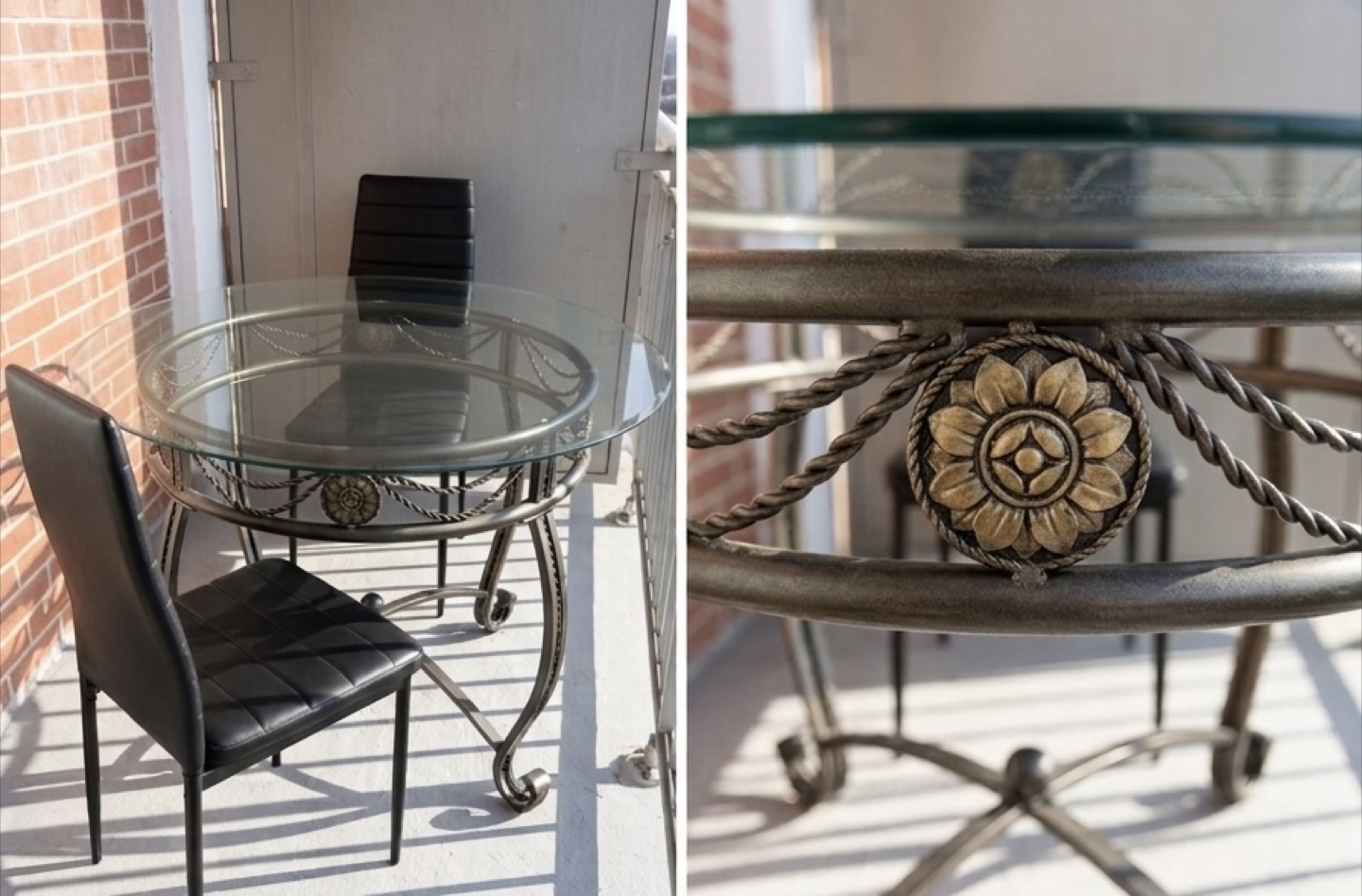 Glass Top Dining Table with 4 chairs - photo 3