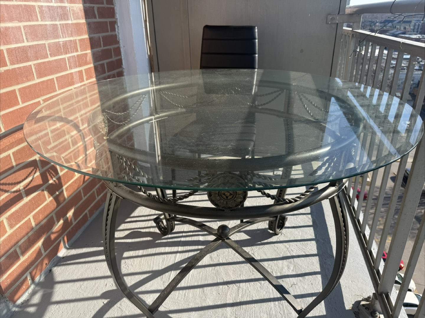 Glass Top Dining Table with 4 chairs - photo 2