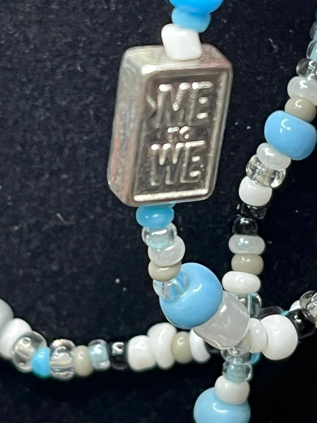 🌱 Beaded Necklace with "ME & WE" Charm - photo 2