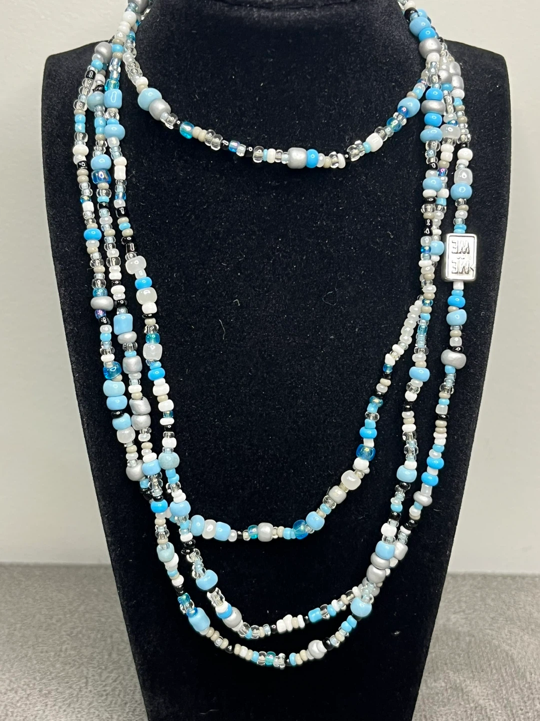 🌱 Beaded Necklace with "ME & WE" Charm