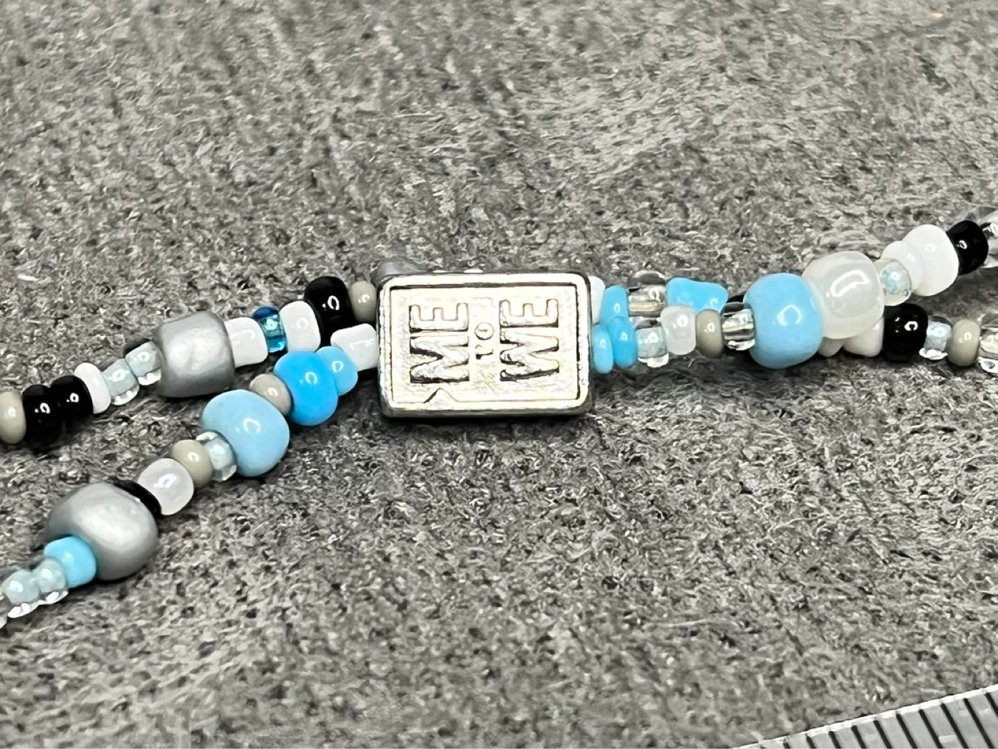 🌱 Beaded Necklace with "ME & WE" Charm - photo 3