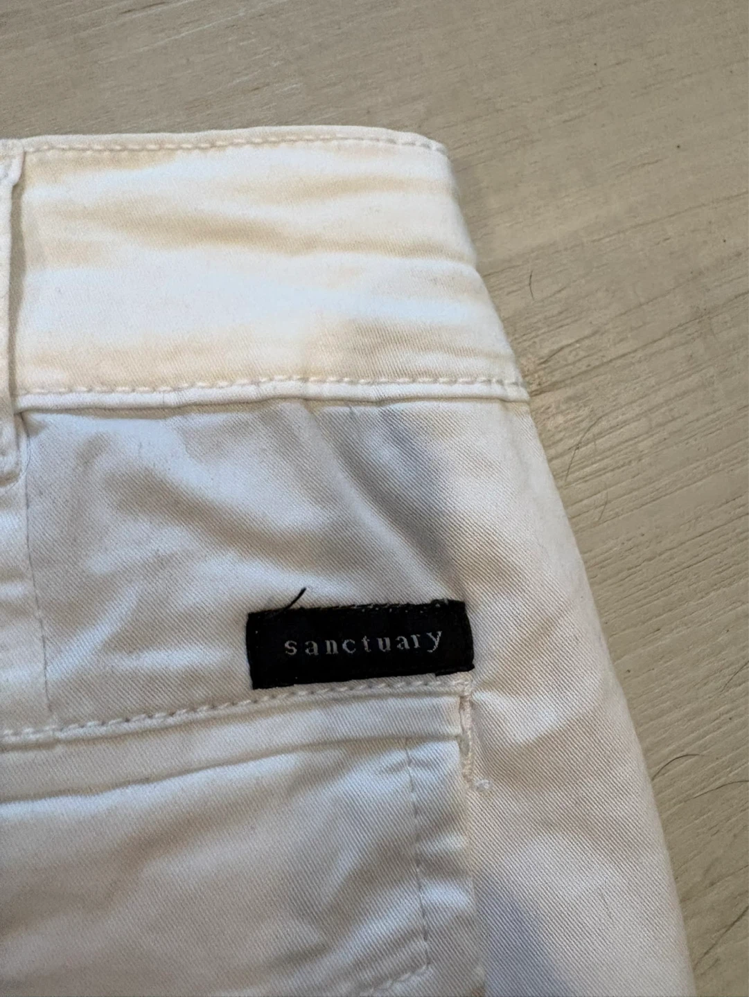 Sanctuary Standard Surplus White Cargo Pants - Size 27 - photo 2