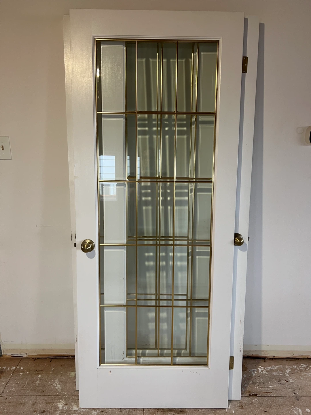 3 Interior Glass Doors with Brass Grids