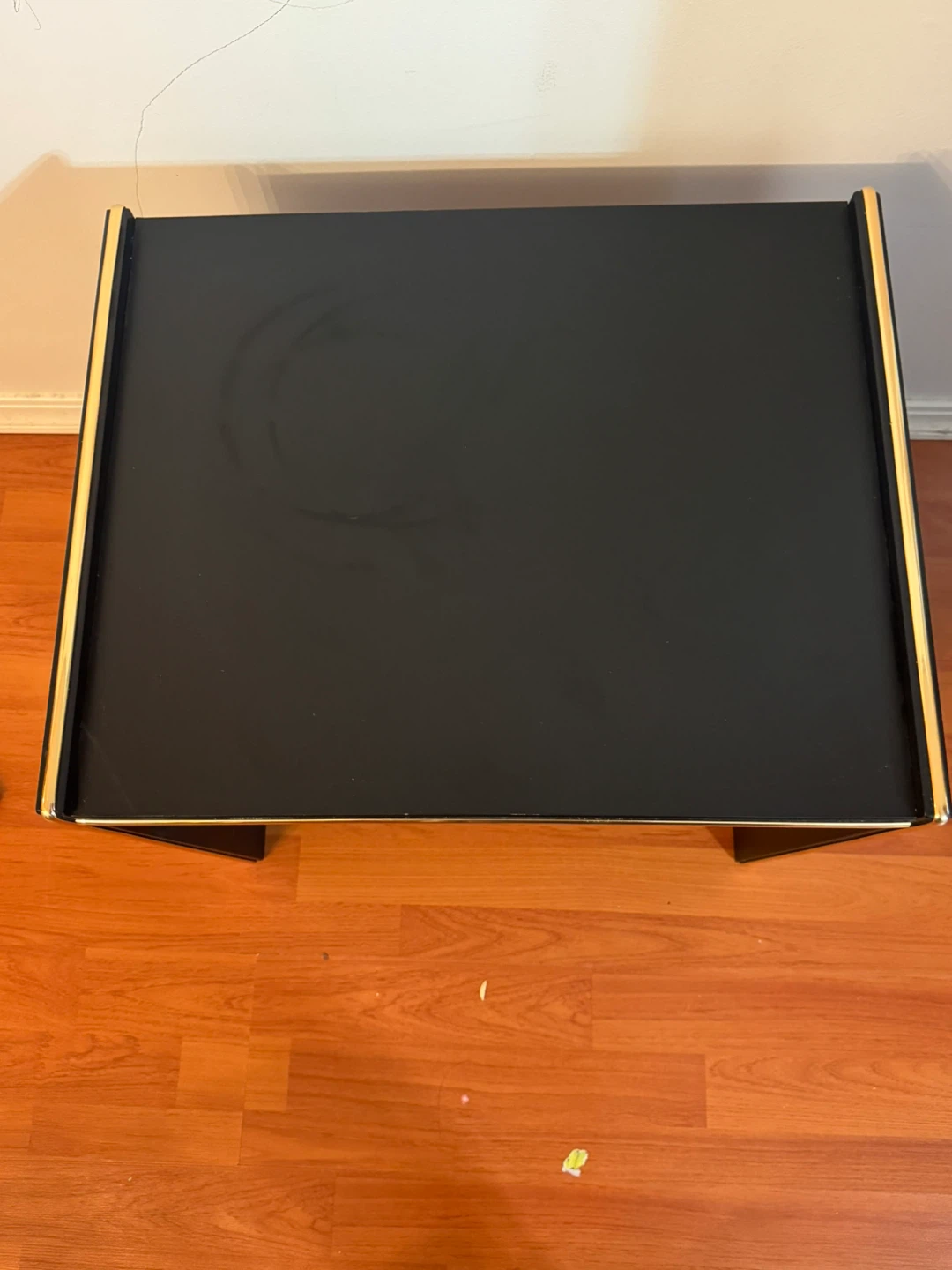 Black Accent Table with Gold Trim - photo 4