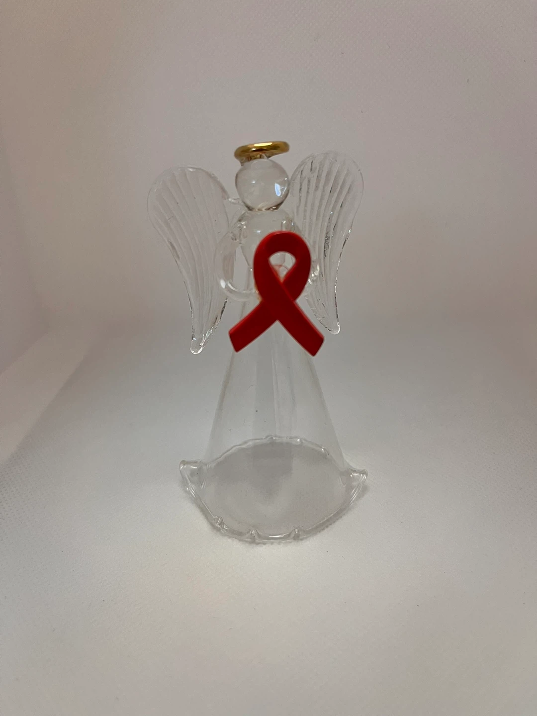 🌱BNIB🌱 GreenEarth Ruban Awareness Angel Figurine - photo 2