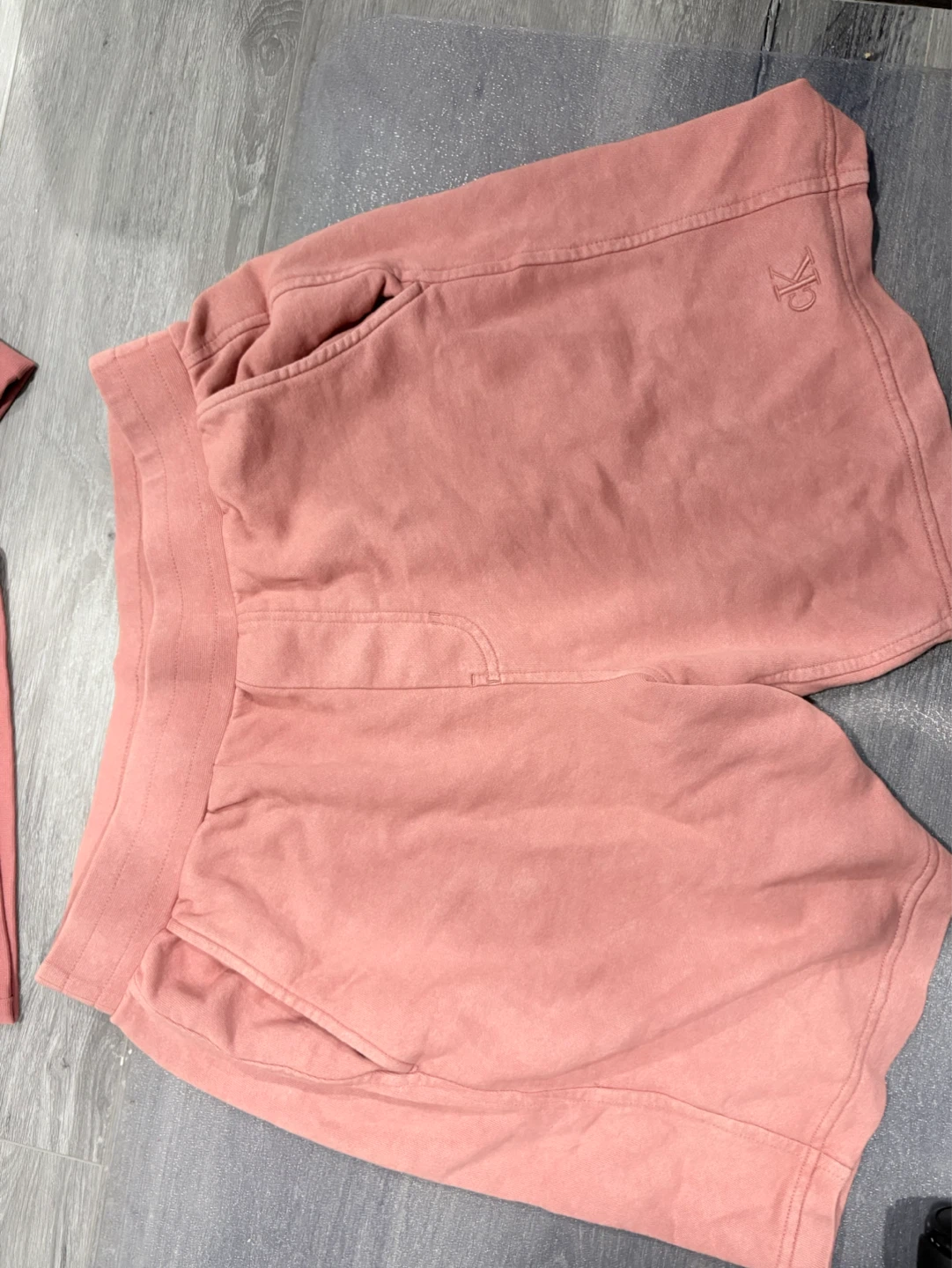 Calvin Klein Jeans Sleeveless Hoodie and Shorts Set - photo 2