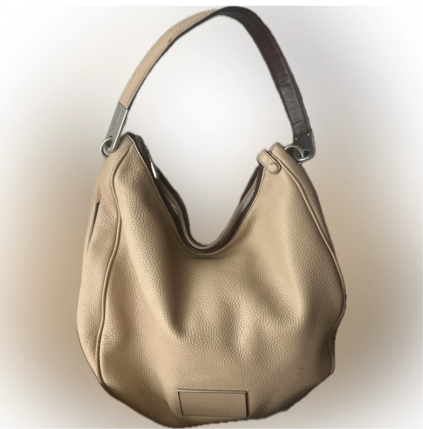 Marc by Marc Jacobs Beige Leather Hobo Bag